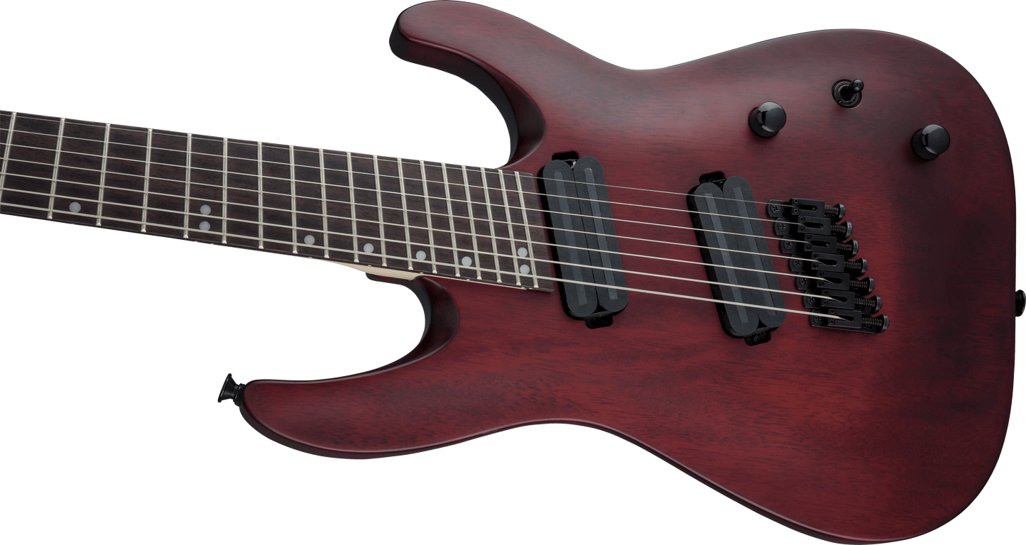 Jackson X Series Dinky® Arch Top DKAF7 MS, Laurel Fingerboard, Multi-Scale, Stained Mahogany 2911637557