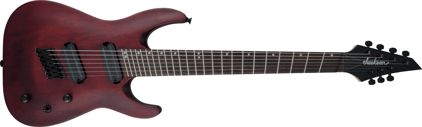 Jackson X Series Dinky® Arch Top DKAF7 MS, Laurel Fingerboard, Multi-Scale, Stained Mahogany 2911637557