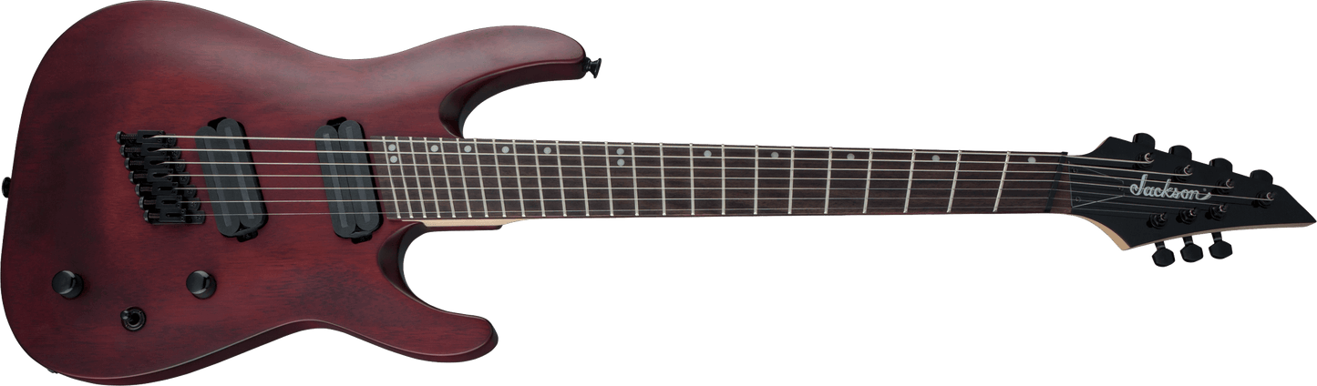 Jackson X Series Dinky® Arch Top DKAF7 MS, Laurel Fingerboard, Multi-Scale, Stained Mahogany 2911637557
