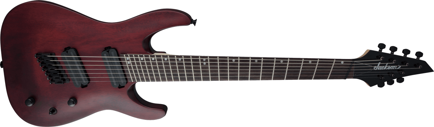 Jackson X Series Dinky® Arch Top DKAF7 MS, Laurel Fingerboard, Multi-Scale, Stained Mahogany 2911637557