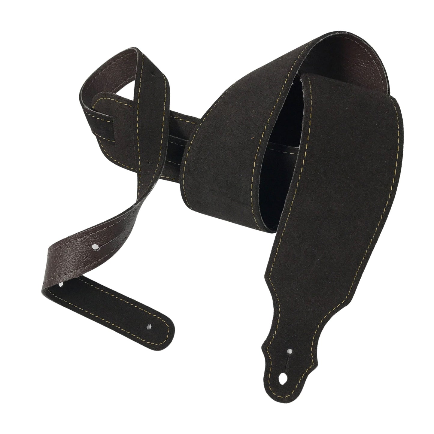 Franklin Purist 2.5" Suede Guitar Strap Chocolate Brown