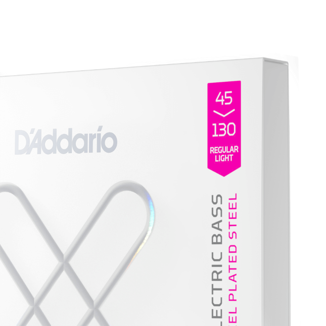 D'Addario 45-130 Regular Light 5-String, Super Long Scale, XS Nickel Bass Strings XSB45130SL