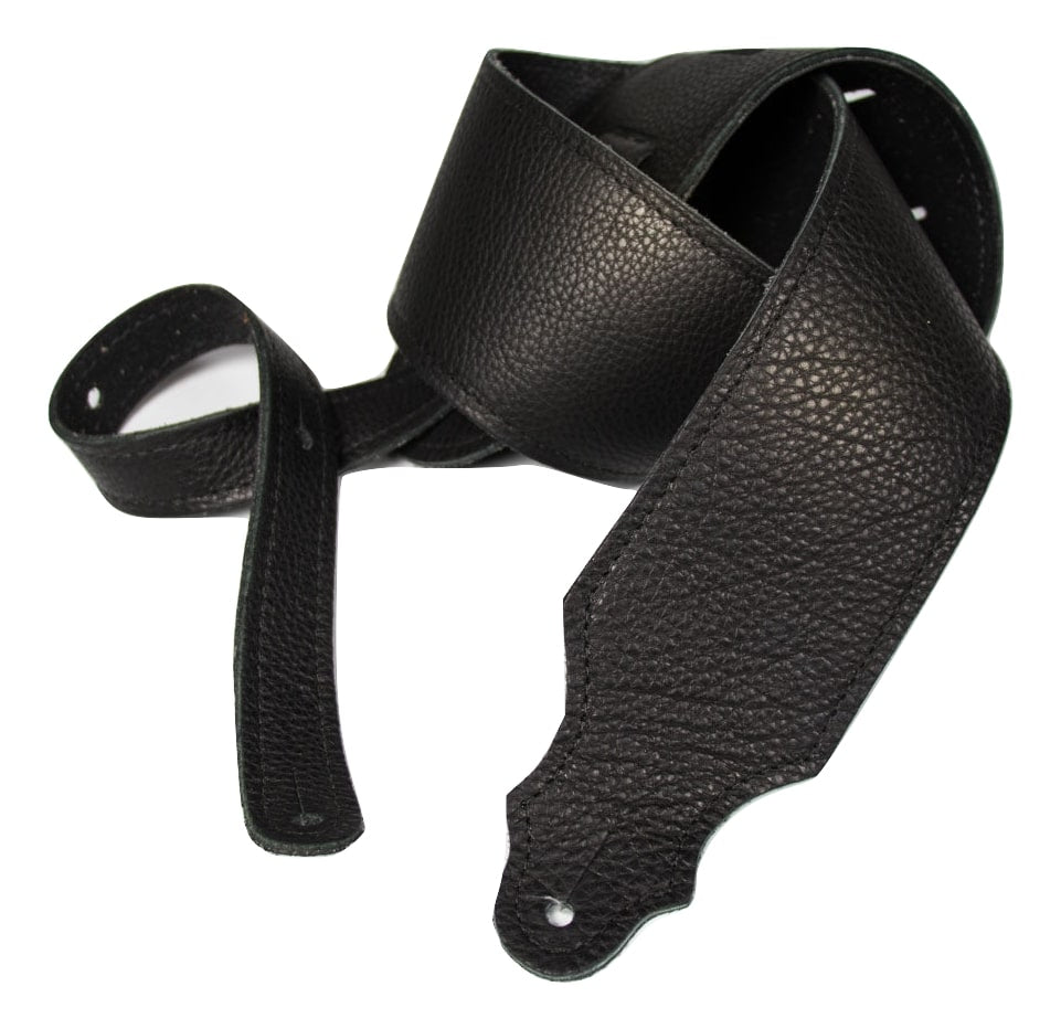 Franklin Purist Glove Leather 3" Black Guitar Strap