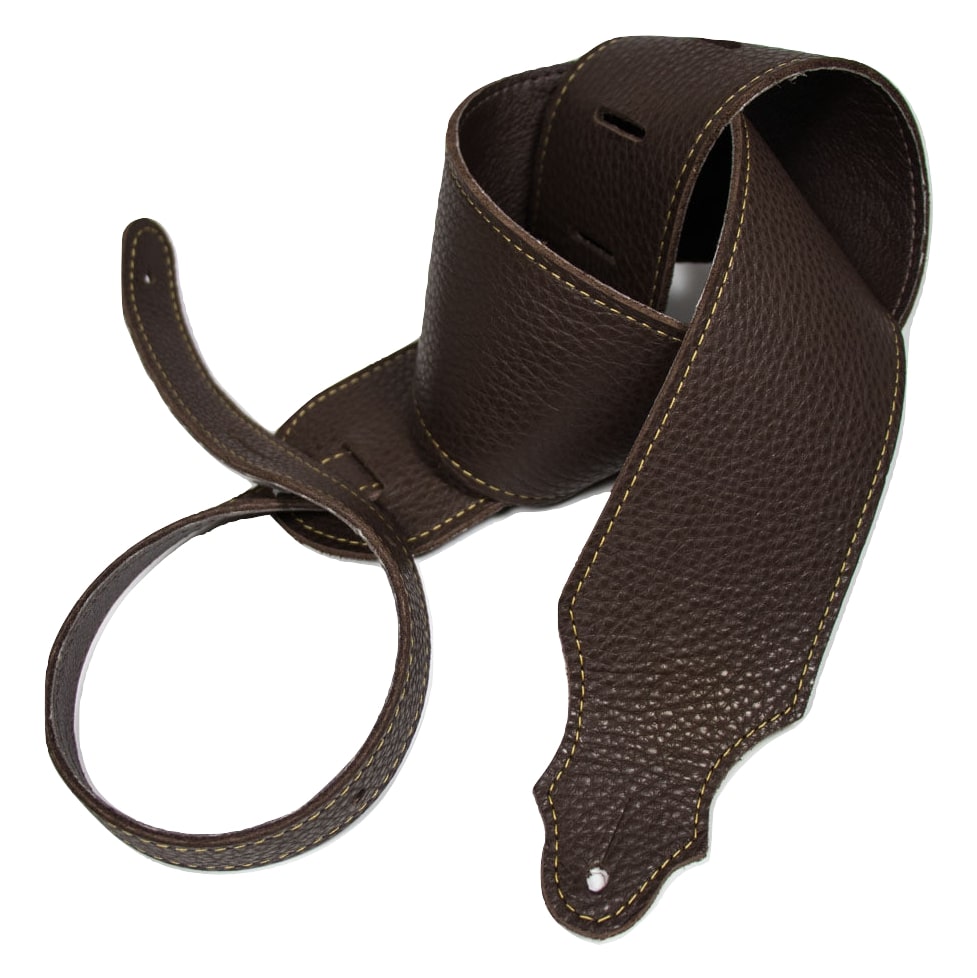 Franklin Purist Glove Leather 3" Chocolate Guitar Strap