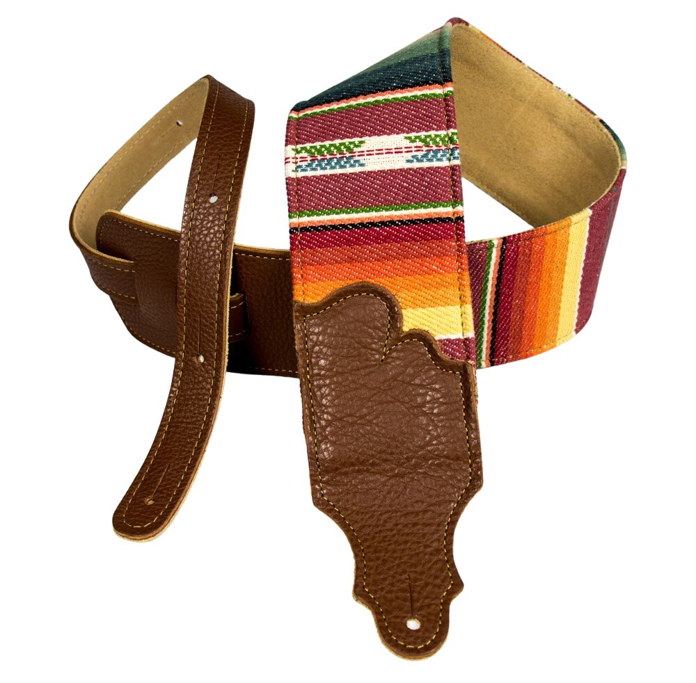 Franklin 3" Saddle Blanket/Suede Backed Caramel Blanket Guitar Strap