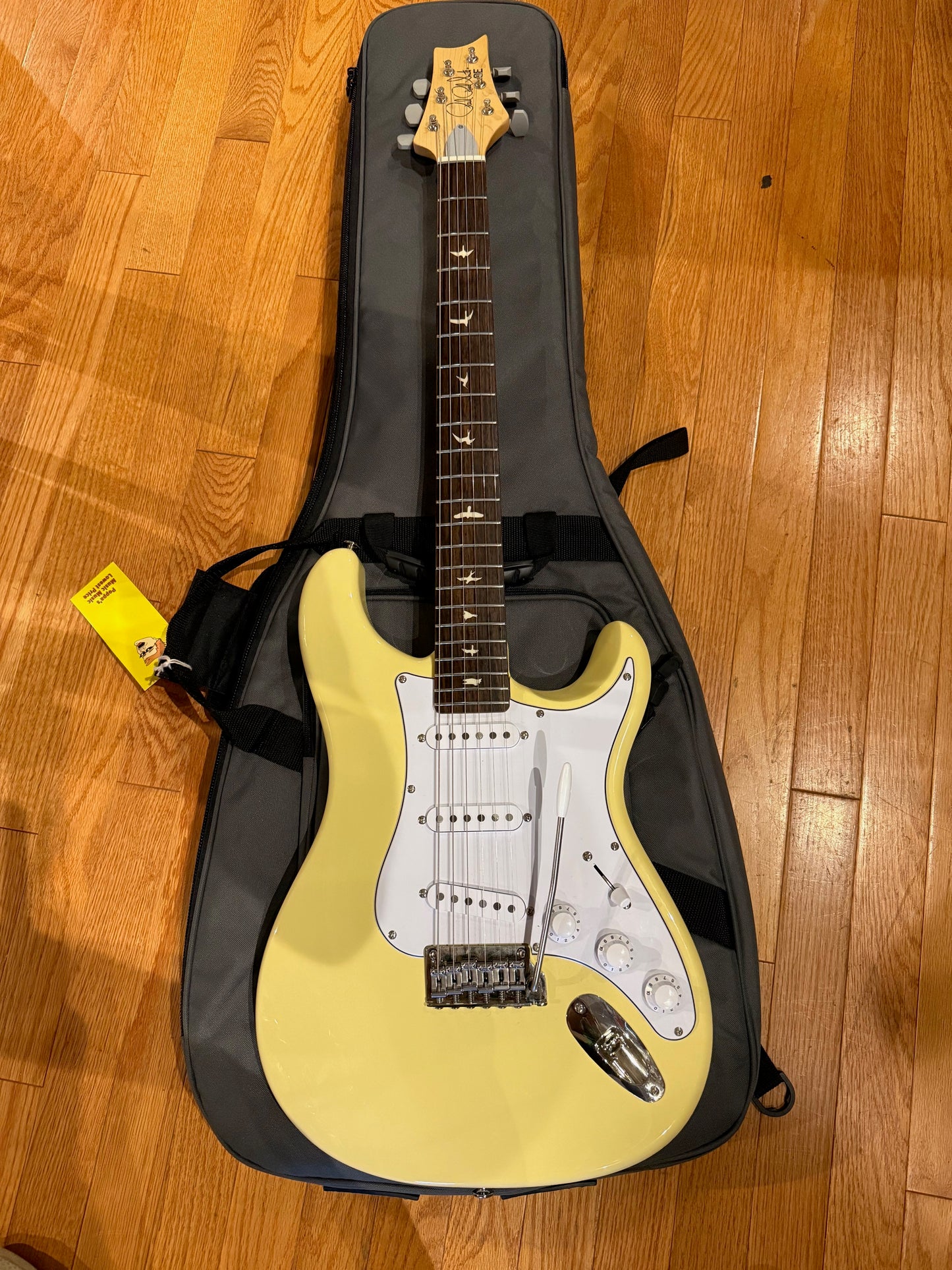 PRS Silver Sky SE Moon White Electric Guitar with Original Gig Bag