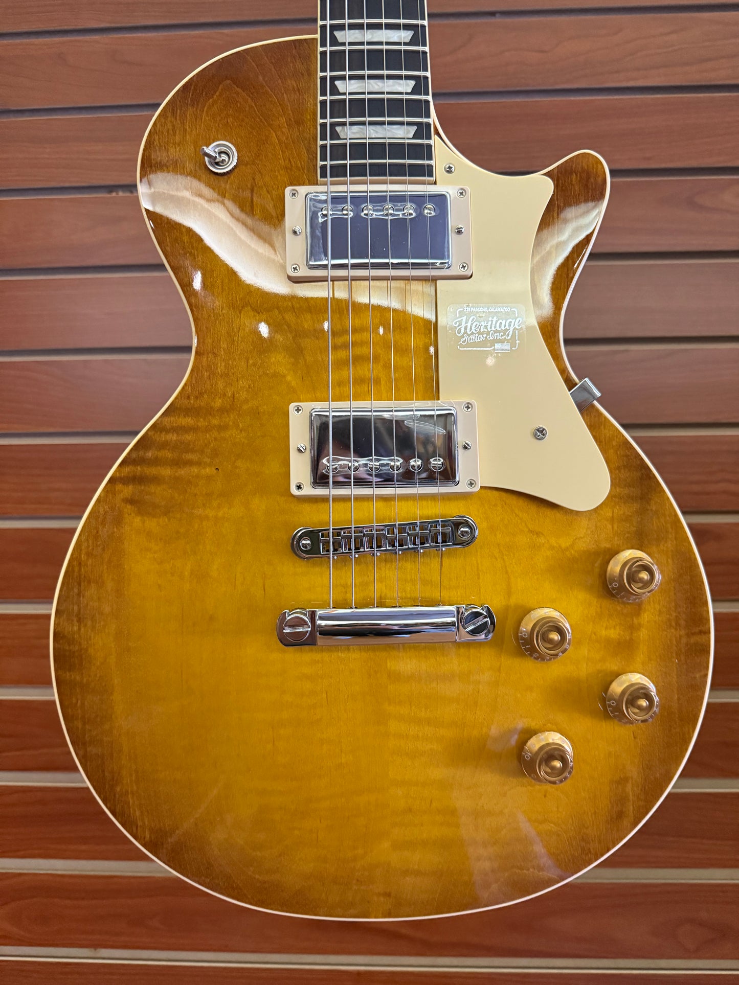 Heritage Standard Collection H-150 Electric Guitar with Case, Dirty Lemon Burst — HRT-010106128