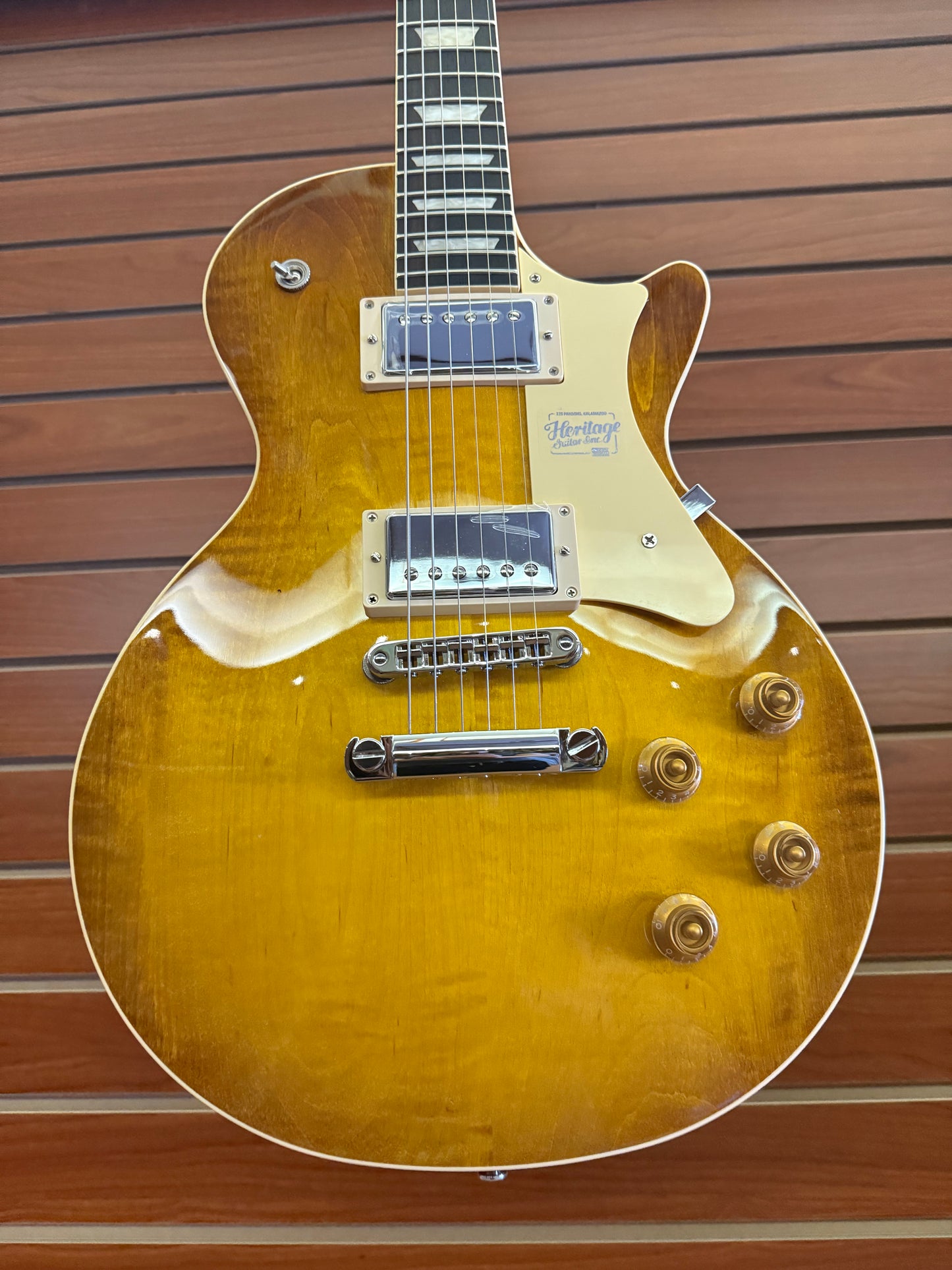 Heritage Standard Collection H-150 Electric Guitar with Case, Dirty Lemon Burst — HRT-010106128