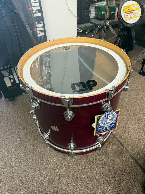 Used 1999 Drum Workshop DW Collectors Series 4 Piece Maple Kit Cherry Satin Oil