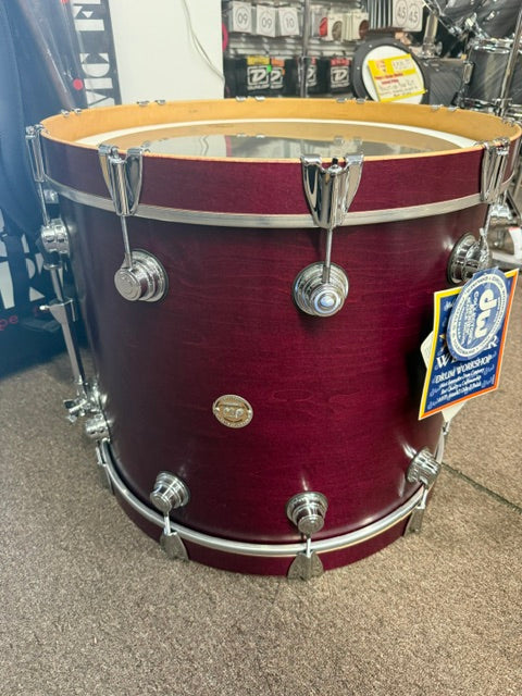 Used 1999 Drum Workshop DW Collectors Series 4 Piece Maple Kit Cherry Satin Oil