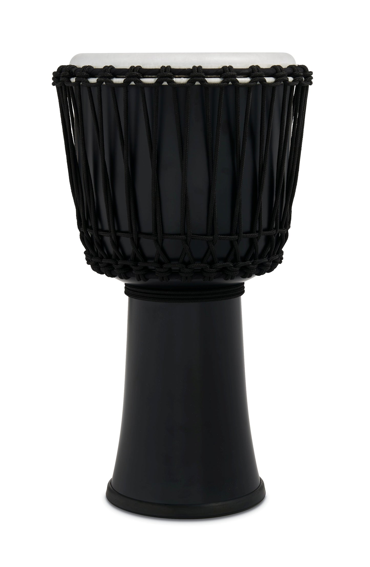 Latin Percussion 10-inch Rope Tuned Circle Djembe with Perfect-Pitch head - Black - LP2010-BK - Poppa's Music 