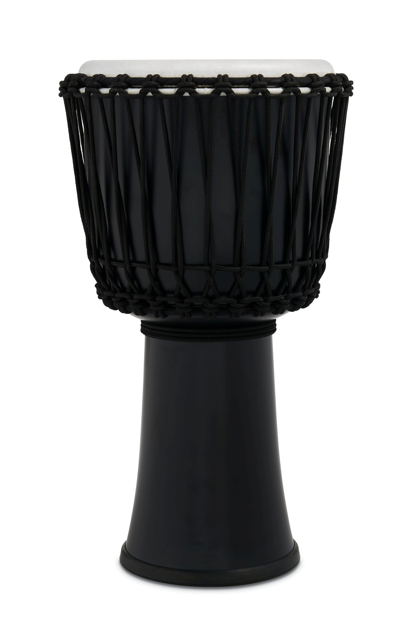 Latin Percussion 10-inch Rope Tuned Circle Djembe with Perfect-Pitch head - Black - LP2010-BK - Poppa's Music