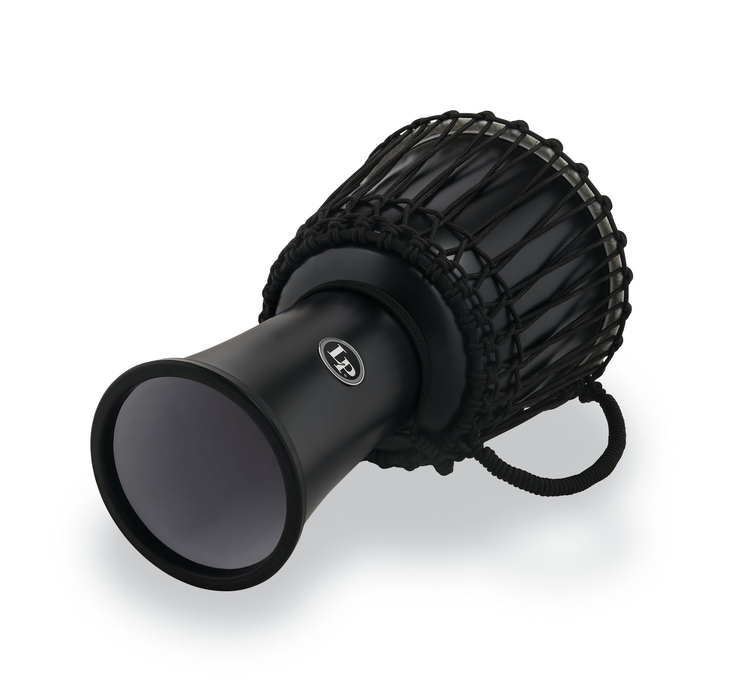 Latin Percussion 10-inch Rope Tuned Circle Djembe with Perfect-Pitch head - Black - LP2010-BK - Poppa's Music