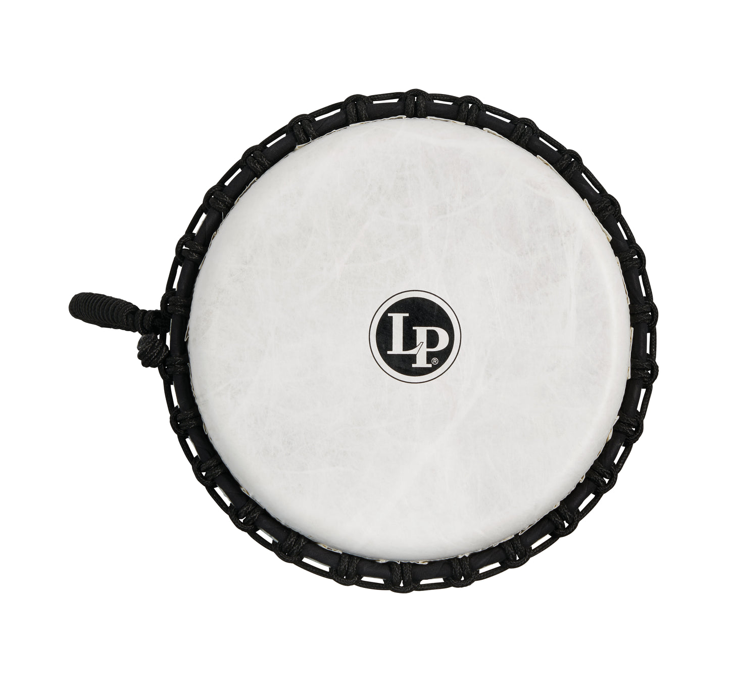 Latin Percussion 10-inch Rope Tuned Circle Djembe with Perfect-Pitch head - Black - LP2010-BK - Poppa's Music