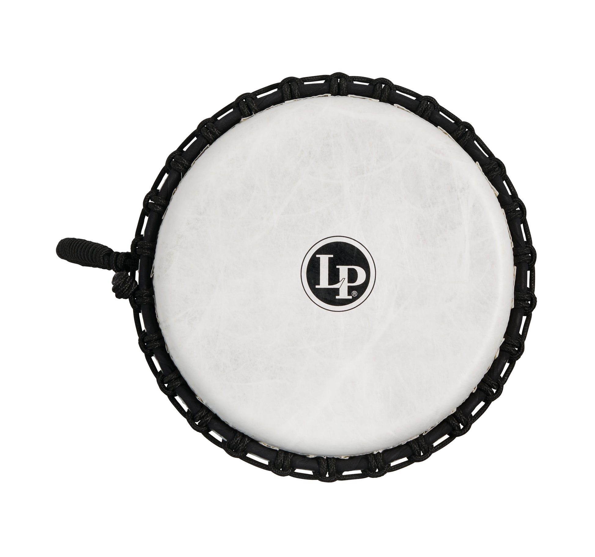 Latin Percussion 10-inch Rope Tuned Circle Djembe with Perfect-Pitch head - Black - LP2010-BK - Poppa's Music 