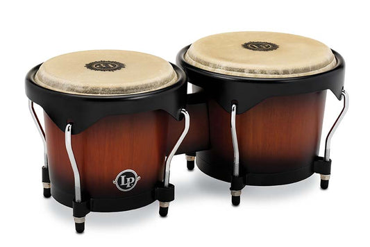Latin Percussion LP601NY-VSB LP City Wood Bongos - Vintage Sunburst - Poppa's Music