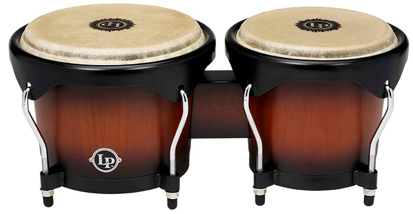 Latin Percussion LP601NY-VSB LP City Wood Bongos - Vintage Sunburst - Poppa's Music