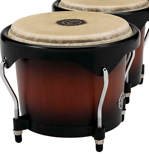 Latin Percussion LP601NY-VSB LP City Wood Bongos - Vintage Sunburst - Poppa's Music