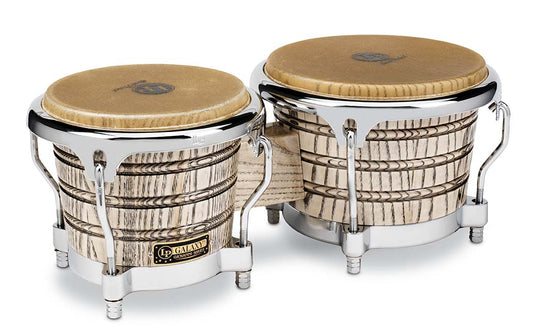 Latin Percussion Galaxy Giovanni LP793X-C Bongos, Chrome Hardware - Poppa's Music