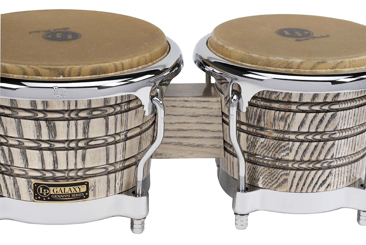 Latin Percussion Galaxy Giovanni LP793X-C Bongos, Chrome Hardware - Poppa's Music