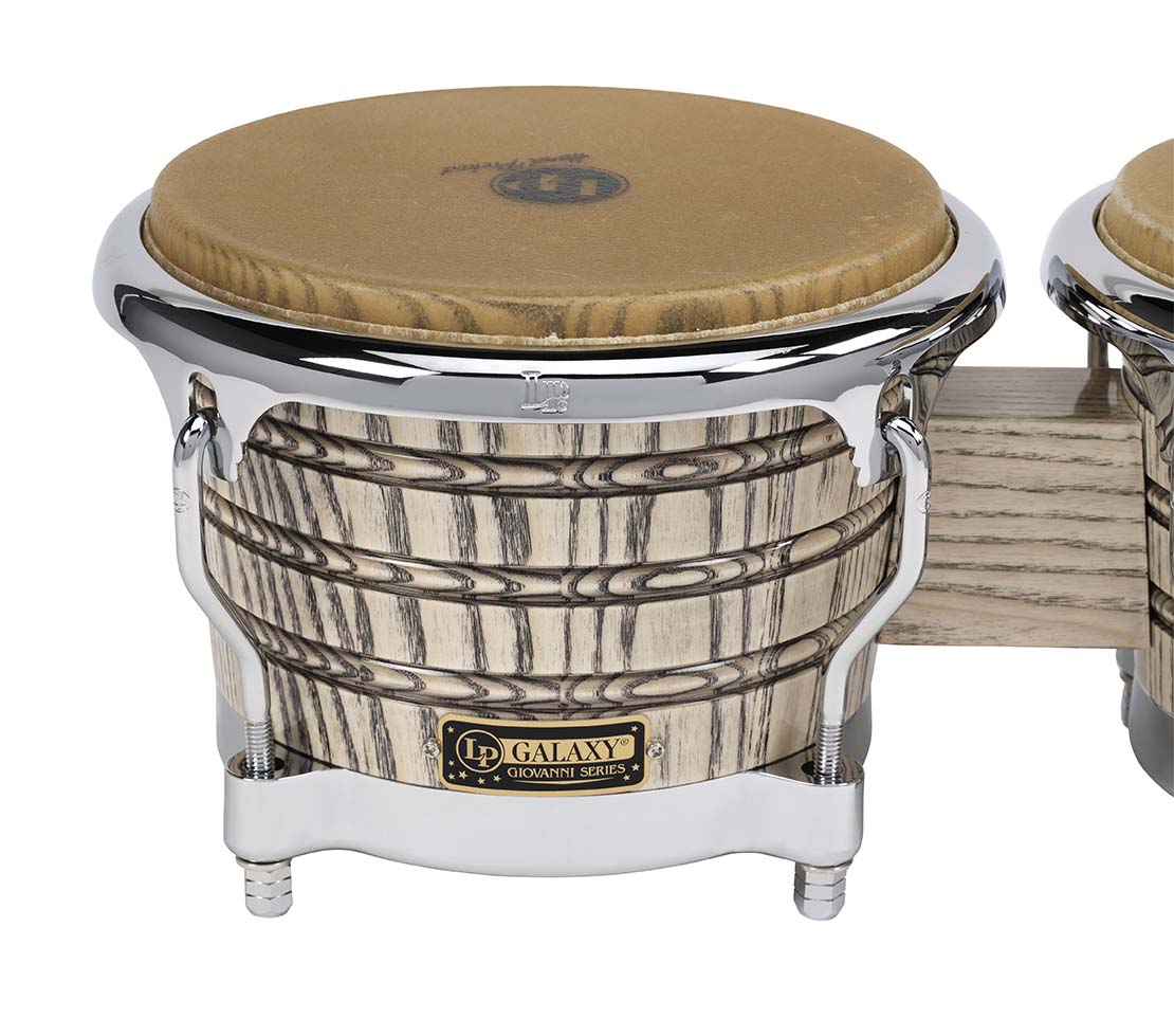 Latin Percussion Galaxy Giovanni LP793X-C Bongos, Chrome Hardware - Poppa's Music