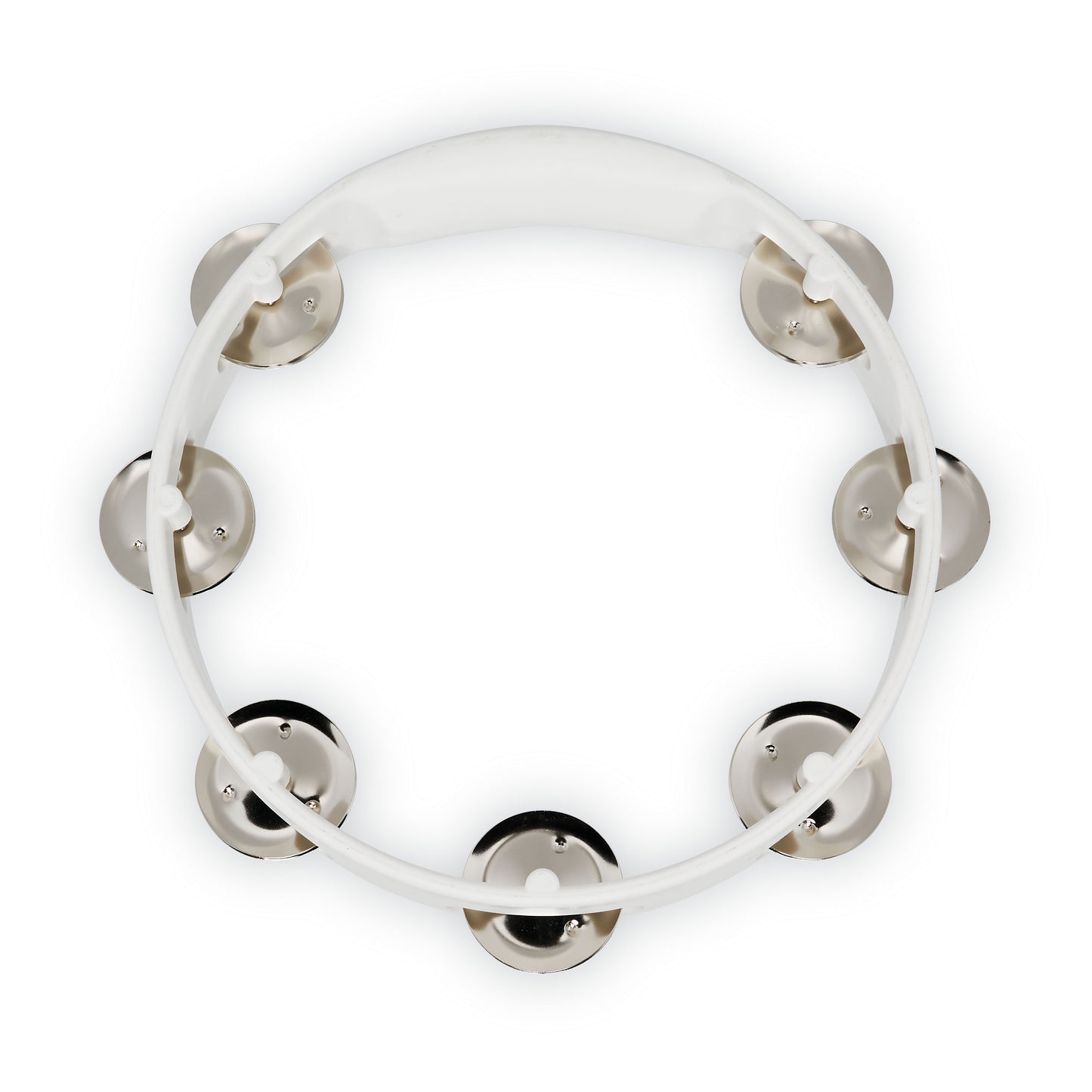 Latin Percussion LPA182 Aspire 8-inch White Tambourine with Steel Jingle
