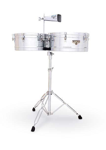 LP Matador M257 14" and 15" Timbales - Chrome with Chrome Hardware - Poppa's Music 