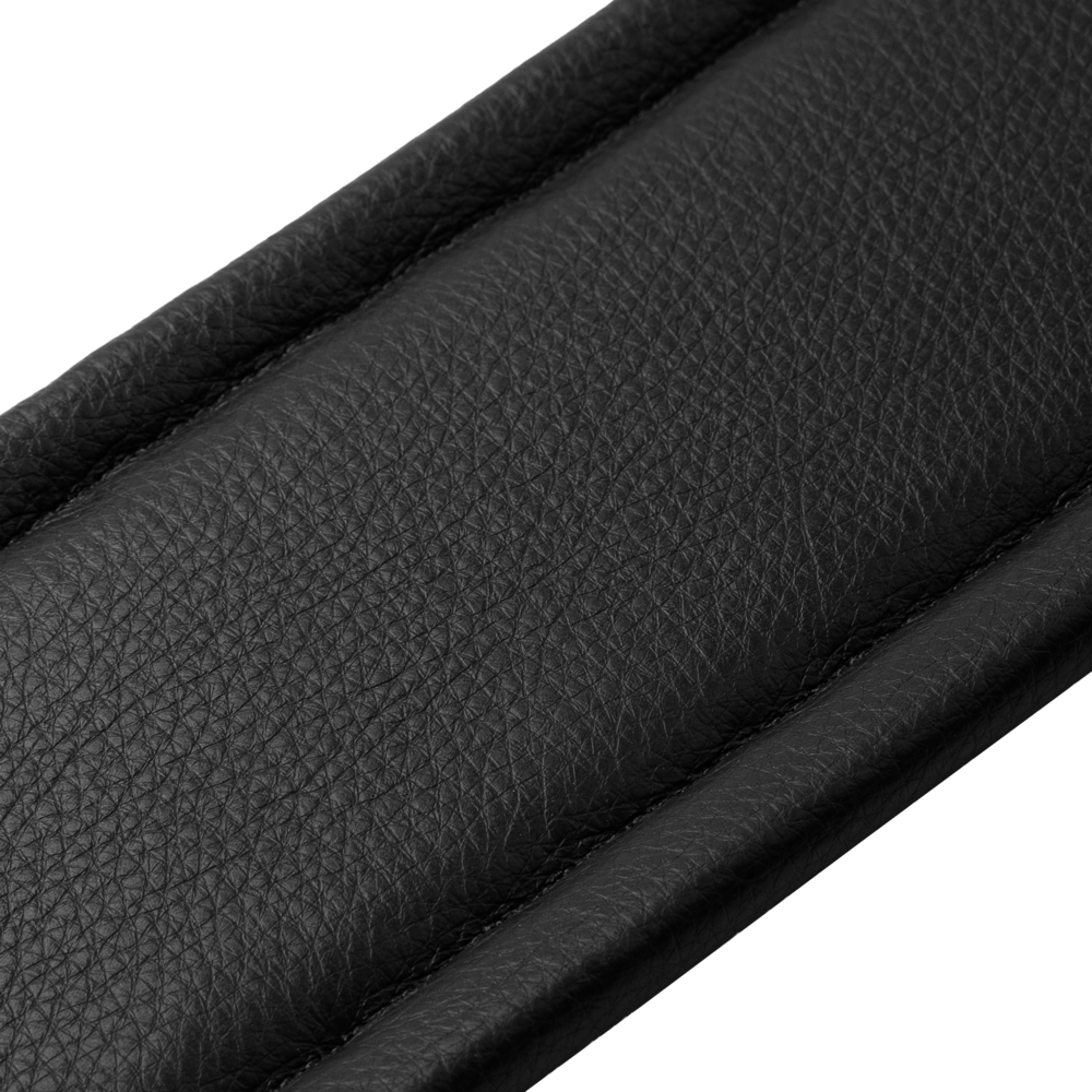 Levy's Black Acoustic Leather Guitar Strap M26PD-BLK