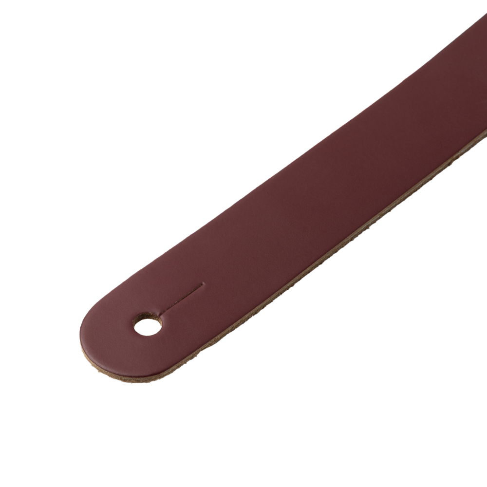 Levy's Burgundy Leather Guitar Strap M26PD-BRG-BRG