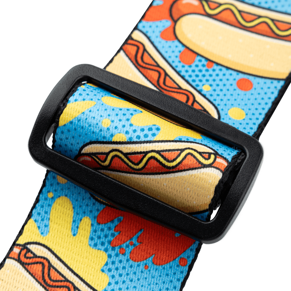 Levy's Tasty Grooves Poly - Hot Dogs Guitar Strap MP2TG-002