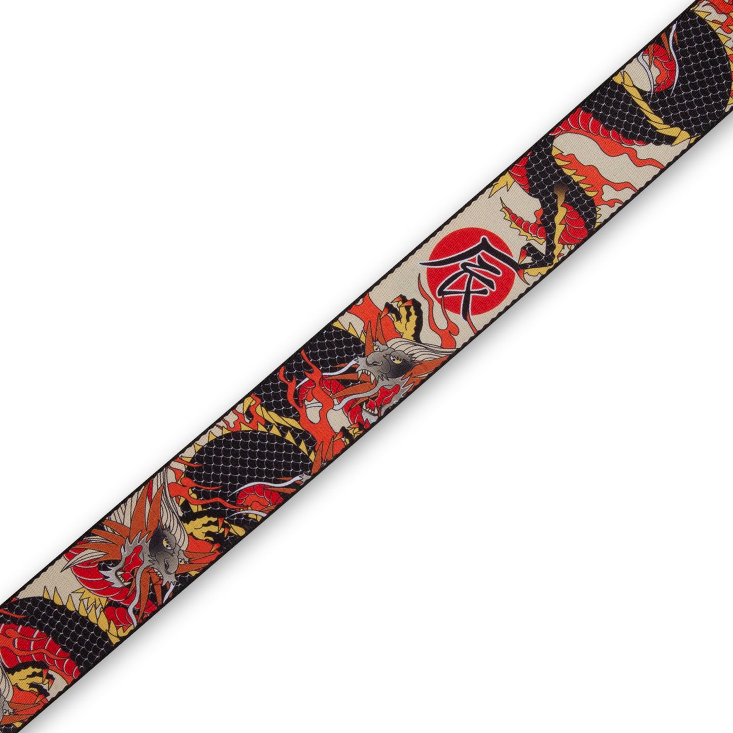 Levy's Eastern Harmony Series Red Dragon Poly Guitar Strap MPD2-123
