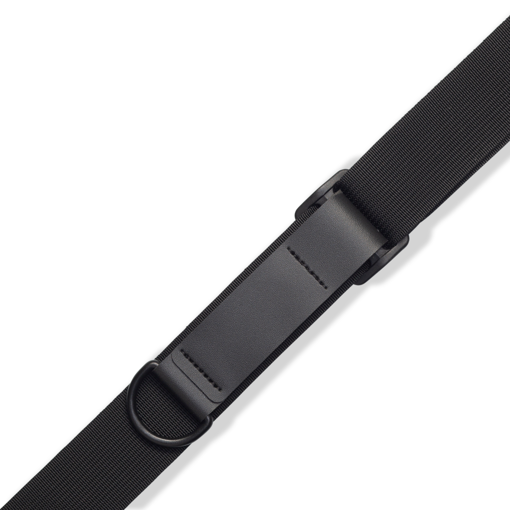 Levy's 3" Ergonomic Garment Leather Guitar Strap with Suede Backing & Padding MRHSS-BLK