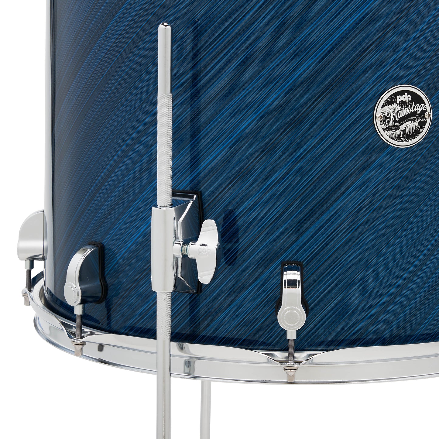 PDP Mainstage 5-Piece Drum Kit w/Hardware, Paiste Cymbals, Throne, Blue Steel PDMA2215KTTB