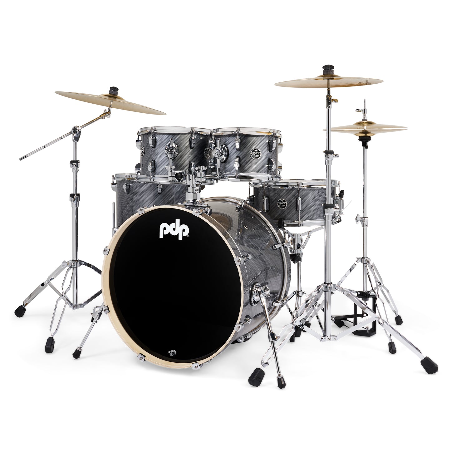 PDP Mainstage 5-Piece Drum Kit with Hardware and Cymbals Graphite PDMA2215KTTG