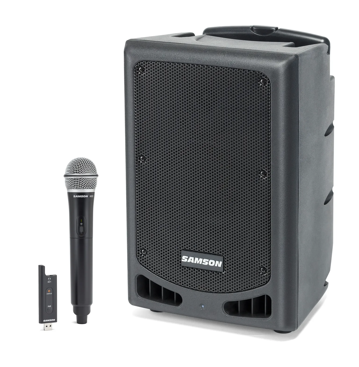 SAMSON Expedition XP208w Rechargeable Portable PA with Handheld Wireless System - Poppa's Music