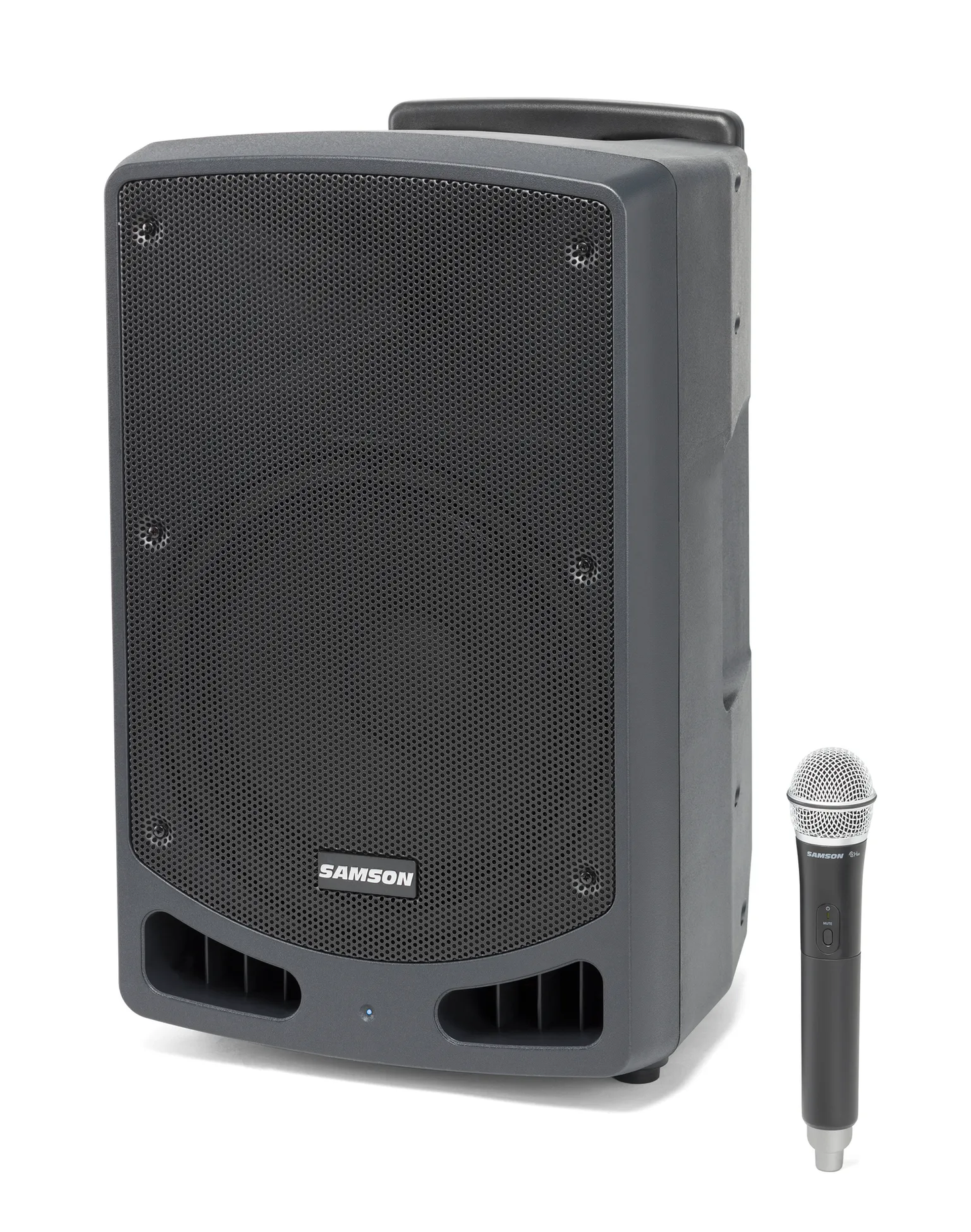 SAMSON Expedition XP312w Rechargeable Portable PA with Handheld Wireless System Band D - Poppa's Music