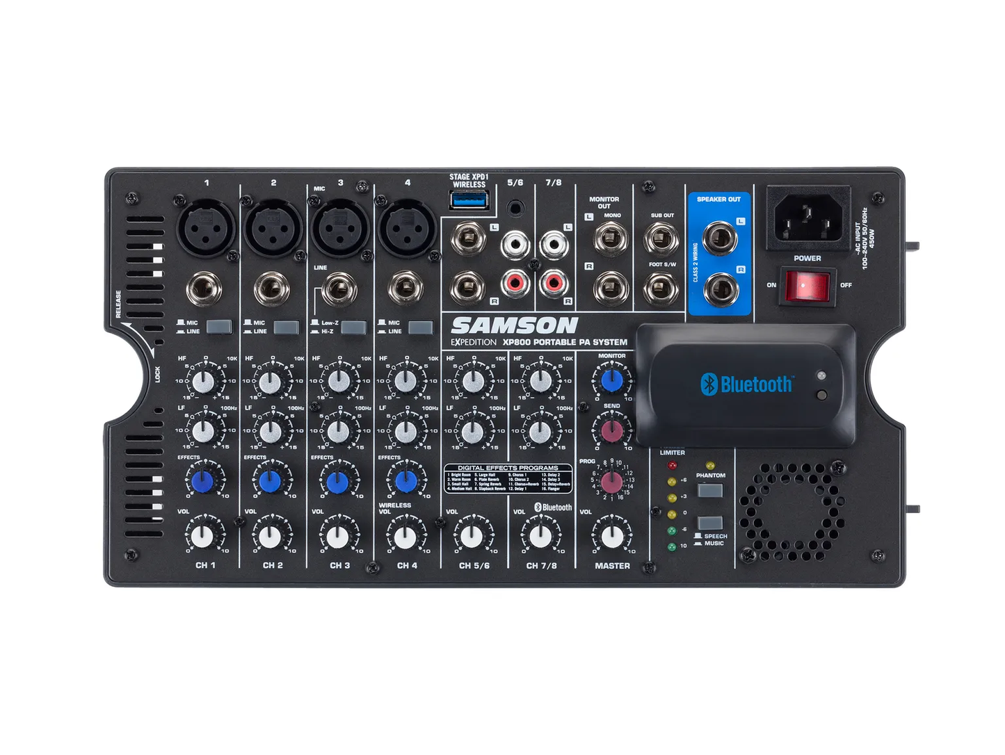 SAMSON Expedition XP800 800-watt Portable PA System - Poppa's Music