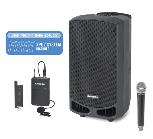 SAMSON Expedition XP310w Rechargeable Portable PA with Handheld Wireless System Band K