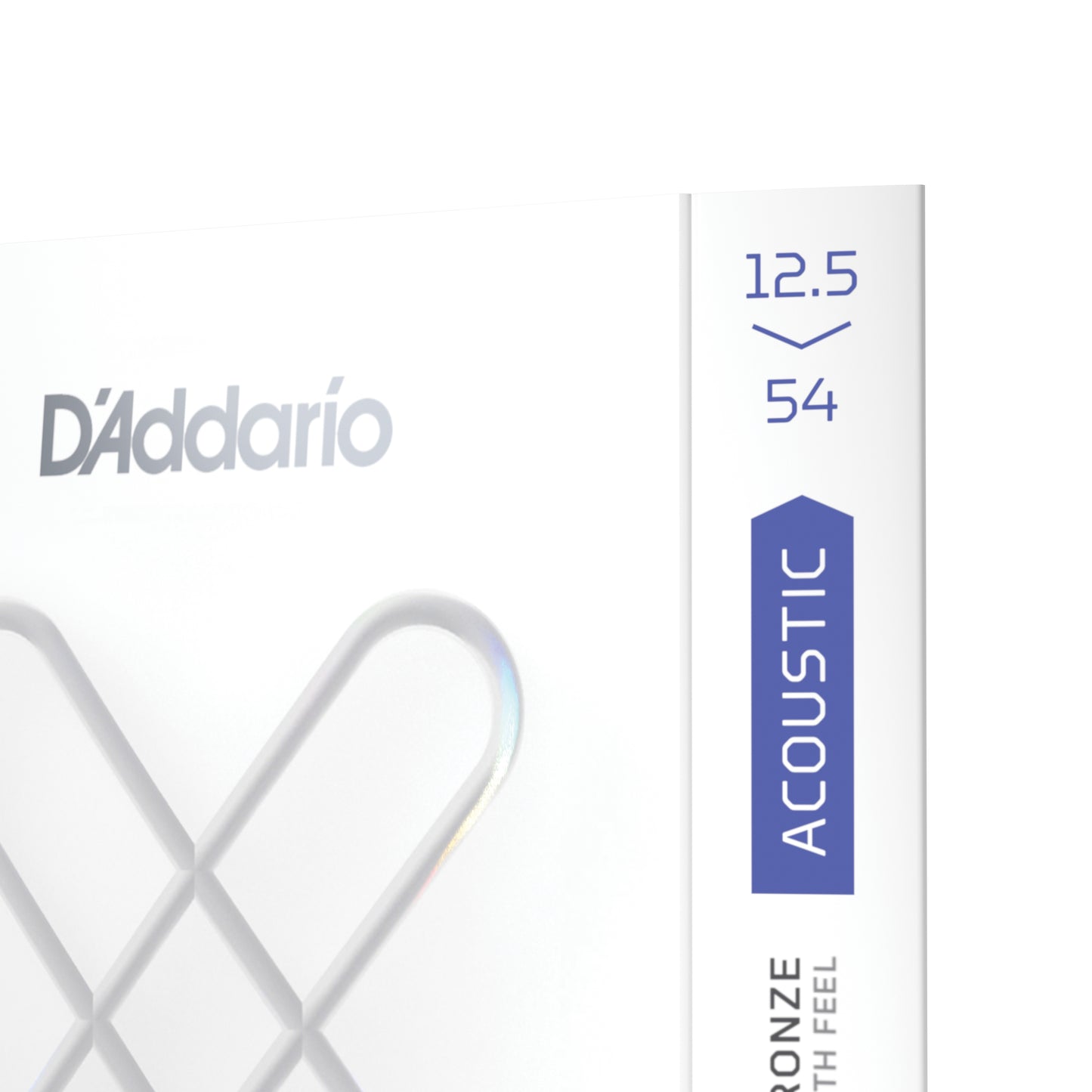 D'Addario 12.5-54 Light Plus, XS Phosphor Bronze Coated Acoustic Guitar Strings XSAPB12554