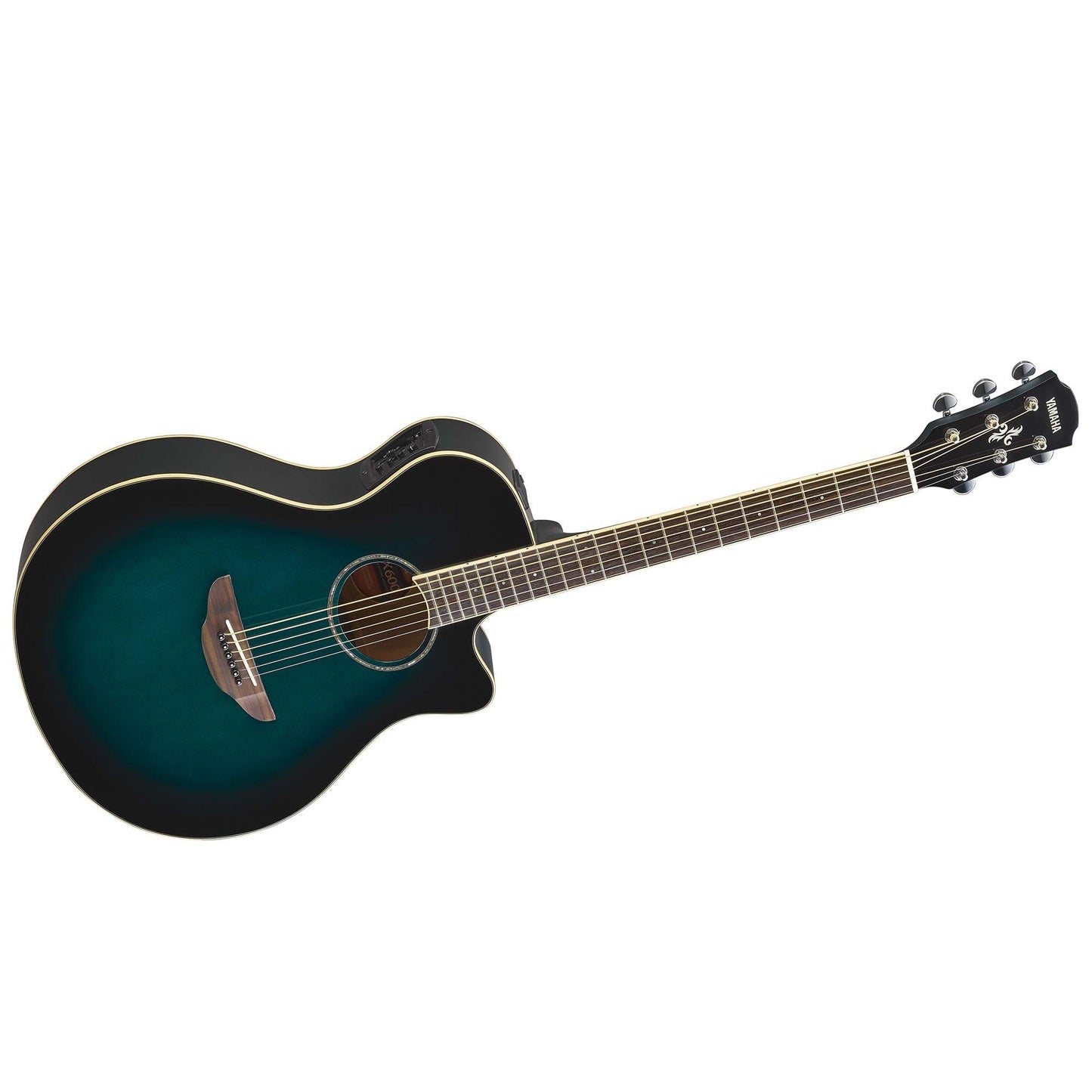 Yamaha APX600 OBB Thin-line Cutaway Oriental Blue Burst