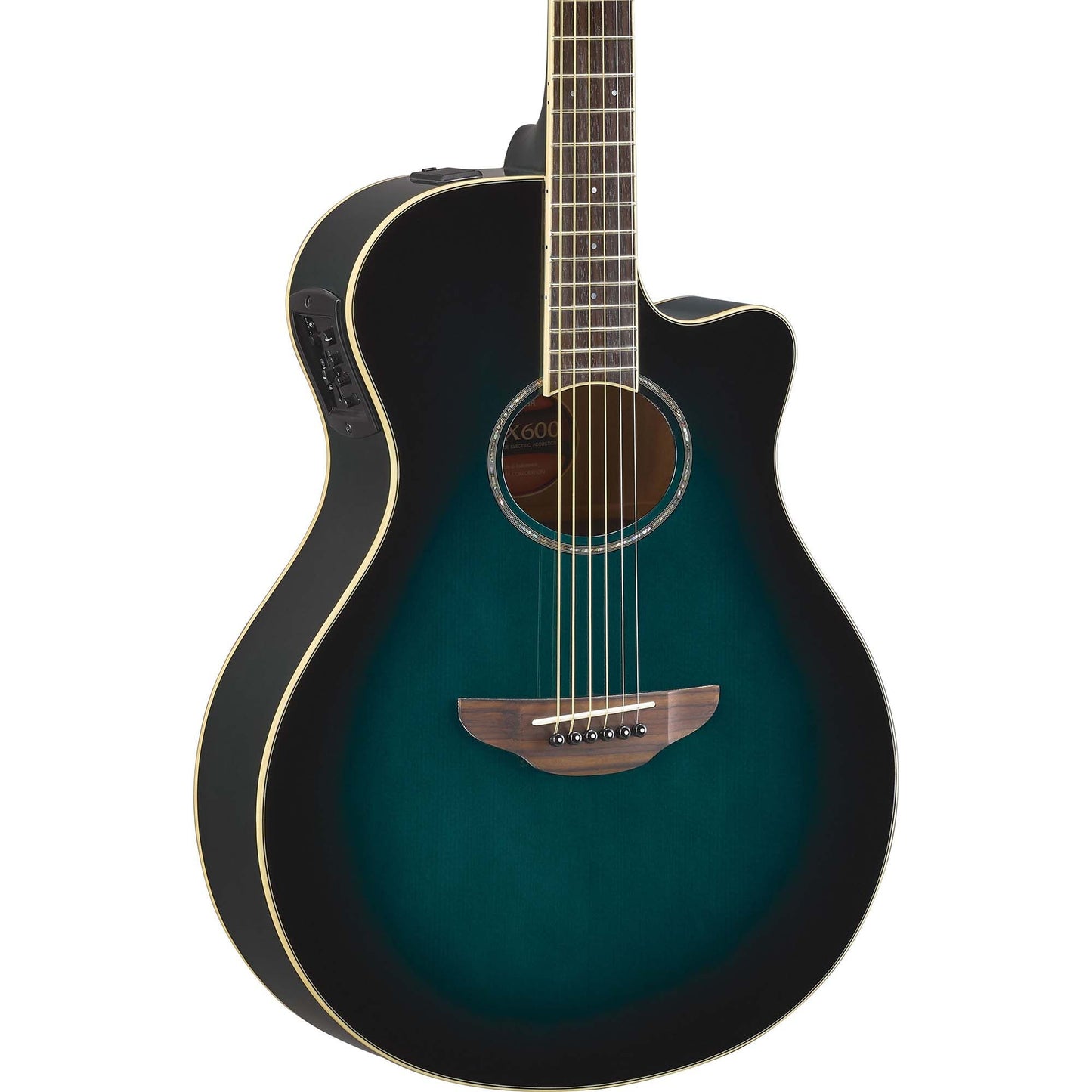 Yamaha APX600 OBB Thin-line Cutaway Oriental Blue Burst