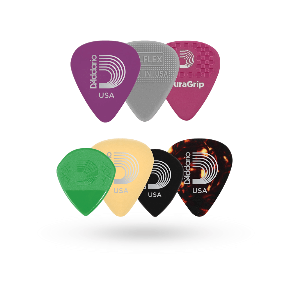 D'Addario Guitar Pick Variety pack Heavy Gauge, 7-Pack - 1XVP6-5
