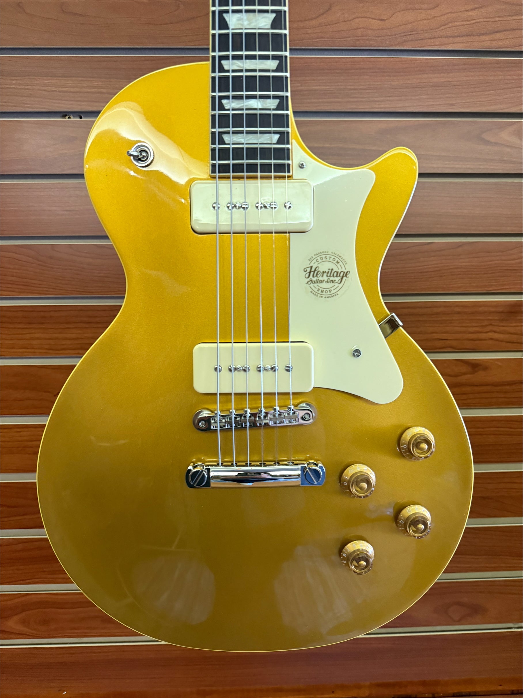 Heritage Custom Shop Core Collection H-150 P90 Gold Top Electric Guita