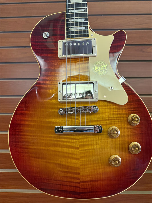 Heritage Custom Shop Core Collection H-150 Electric Guitar with Case, Dark Cherry Sunburst — HRT-011107142