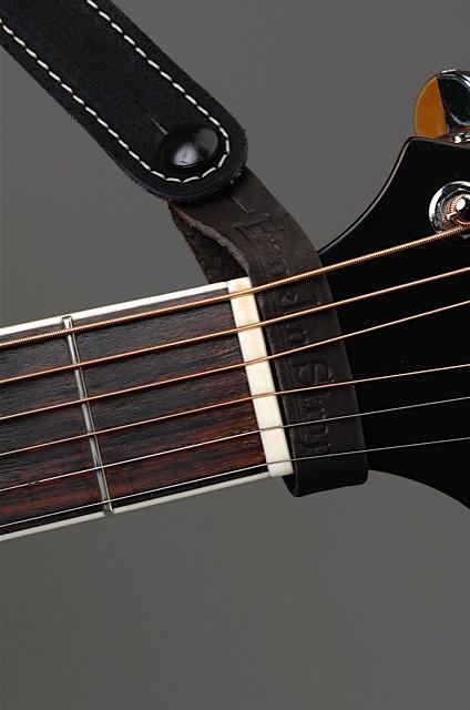 Franklin Chocolate Leather Playmaster Acoustic Guitar Strap Connector