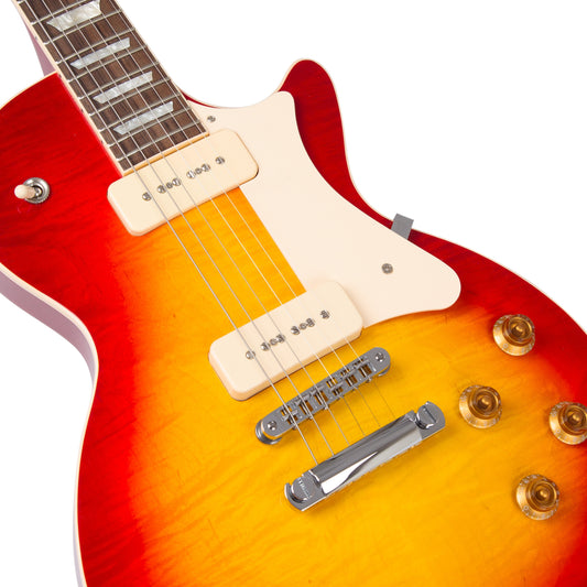 Heritage Standard Collection H-150 P90 Electric Guitar with Case, Vintage Cherry Sunburst — HRT-010114103