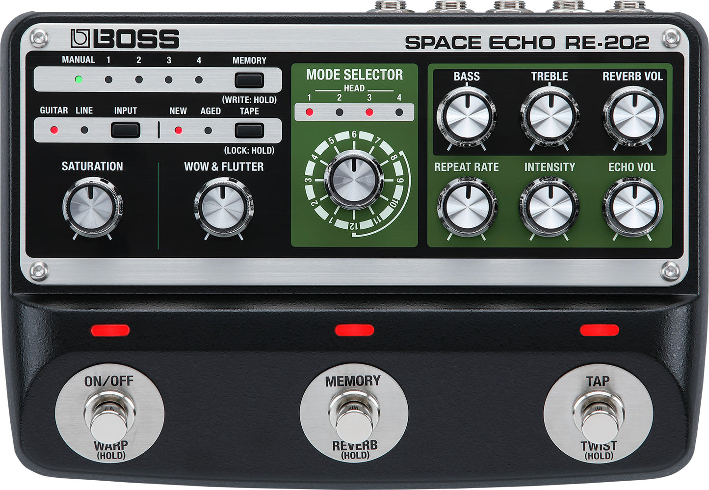 BOSS Space Echo RE-202 Tape Echo Pedal