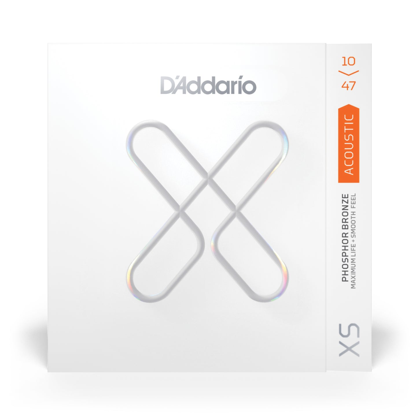 D'Addario 10-47 Extra Light, XS Phosphor Bronze Coated Acoustic Guitar Strings XSAPB1047