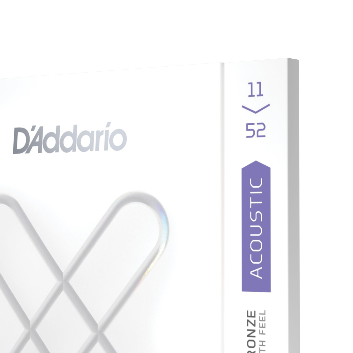 D'Addario 11-52 Custom Light, XS Phosphor Bronze Coated Acoustic Guitar Strings XSAPB1152