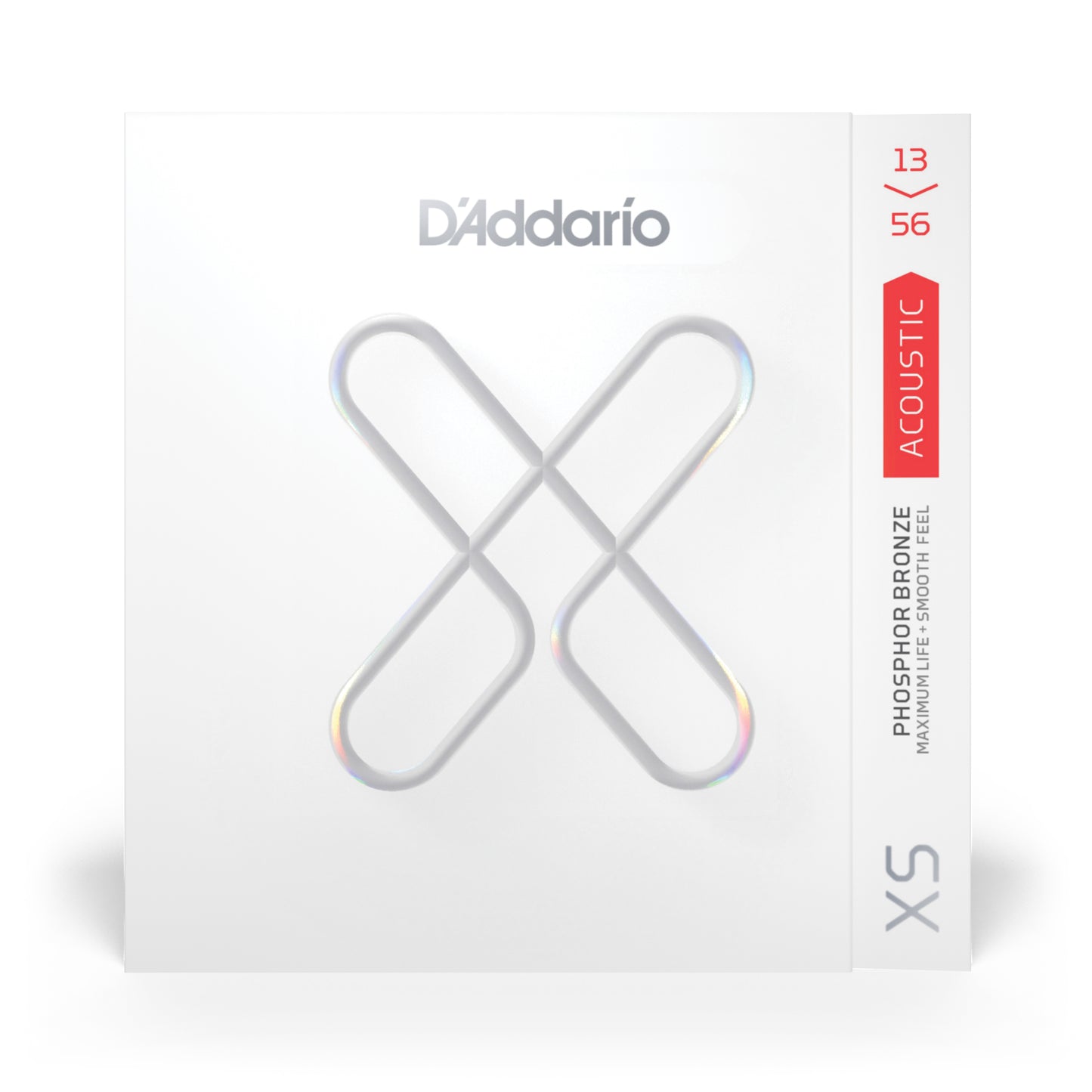 D'Addario 13-56 Medium, XS Phosphor Bronze Coated Acoustic Guitar Strings XSAPB1356